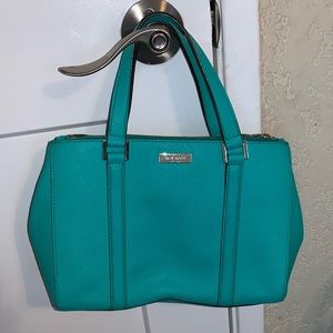 kate spade teal satchel